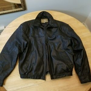 Mens vintage leather jacket size medium